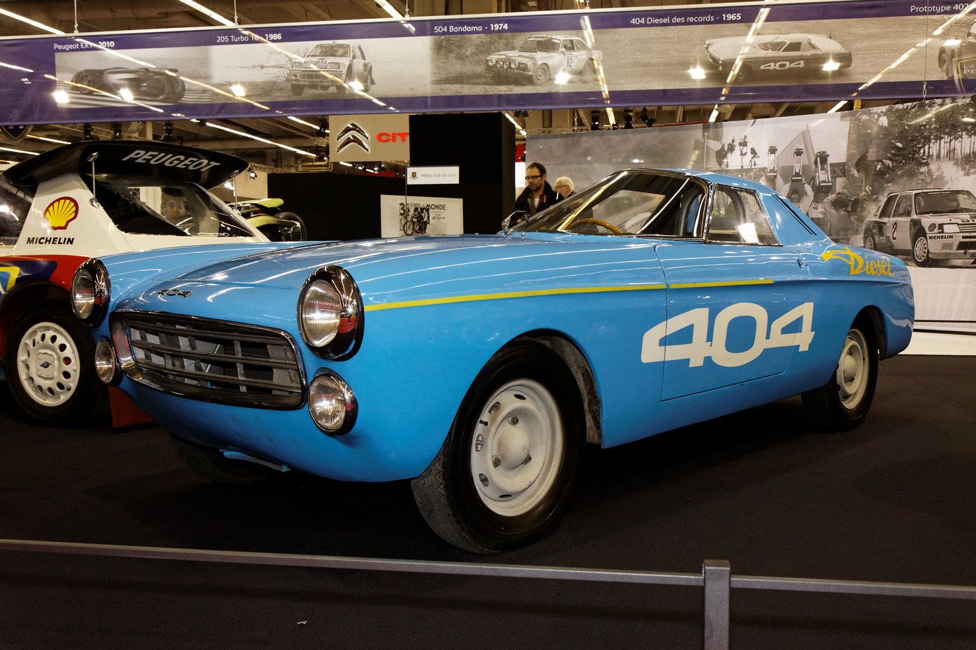 Prototype de Peugeot 404, clin d’œil à l’erreur web 404 « page non trouvée »