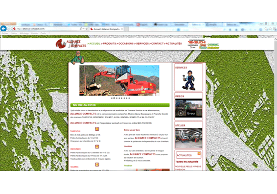 The Alliance Compacts website, 2016 version, on a computer