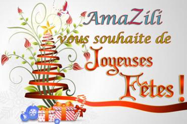 Vœux de fin d'année carte de vœux de AmaZili communication