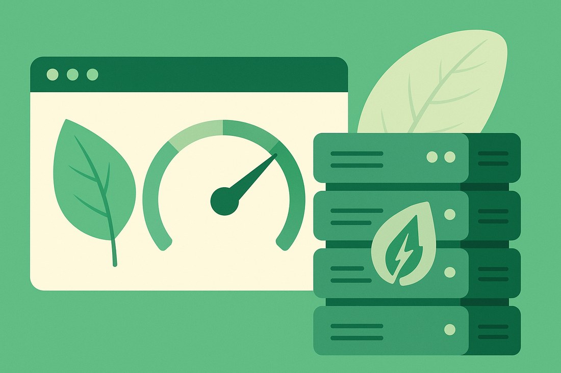 Site web éco-responsable : pages légères, hébergement sobre, UX rapide