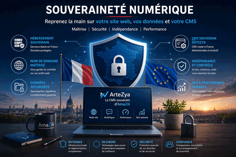 Souveraineté numérique : reprendre la main sur son site web, ses données et son CMS avec un socle maîtrisé