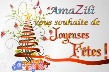 Vœux de fin d'année carte de vœux de AmaZili communication
