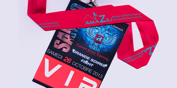 badges VIP backstage pour évènements