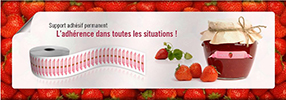 étiquettes adhesif permanent