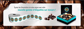 étiquettes chocolatier