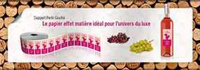 étiquettes perlé gaufré