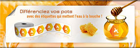 étiquettes pour pots de miel & confiture